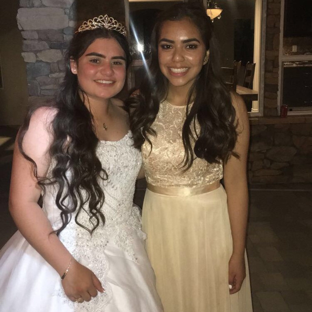Long style quince dress
